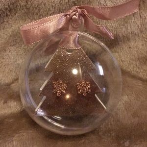 Avon Snowflake Stud Earrings in an Ornament Ball.